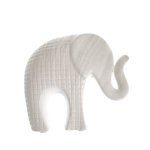 Statueta elefant alb