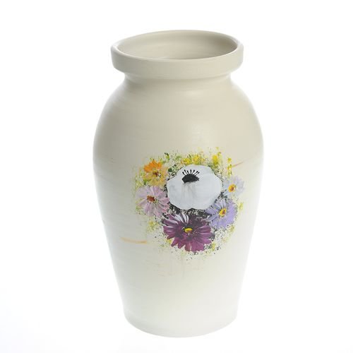 Vaza mare din ceramica cu flori 30 cm
