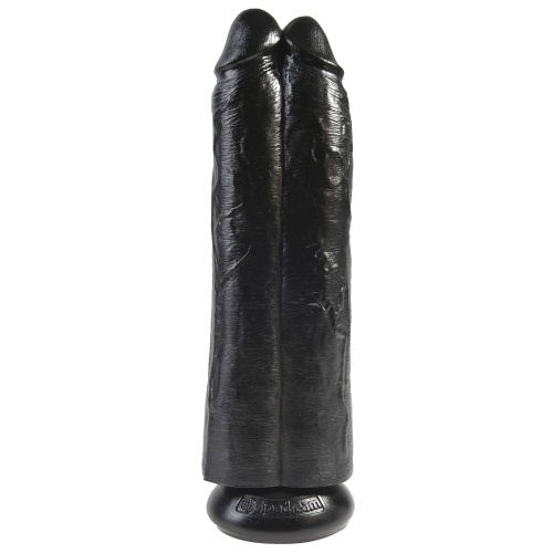 King Cock Doua Penisuri pentru o Gaura 28 cm - culoarea Neagra