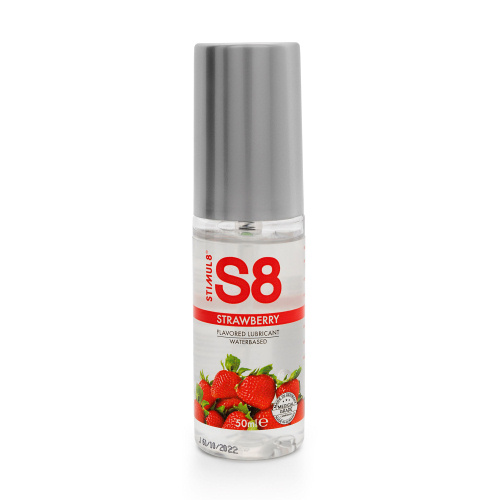 Stimul8 S8 Lubrifiant Sexual pe Baza de Apa cu Aroma de Capsuni 50 ml
