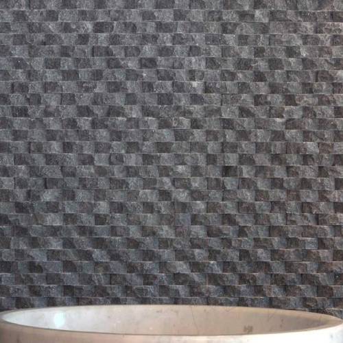 Piatraonline - Mozaic marmura black oval scapitata 1.8 x 5 cm