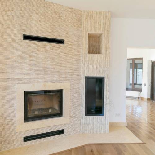 Piatraonline - Mozaic travertin classic bamboo 1.5 x 7.5 cm