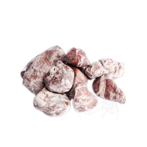 Piatraonline - Pebble marmura red atlas 2-4 cm sac 20 kg