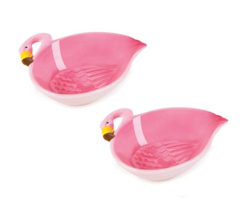 Excelsa - Set 2 boluri tropical flamingo 180 ml
