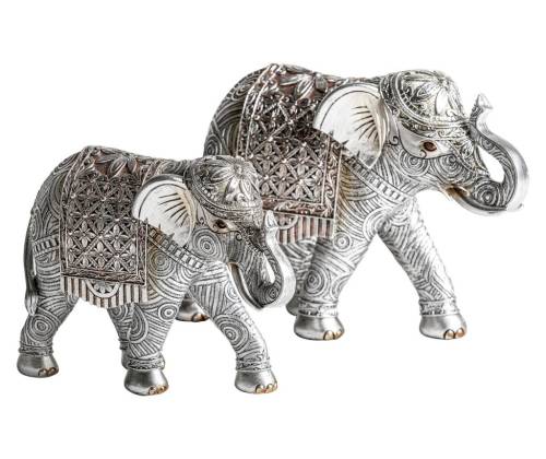 Burkina - Set 2 decoratiuni elefantes
