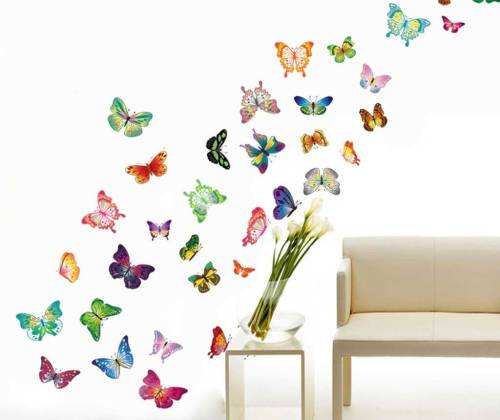 Wallplus - Sticker butterflies