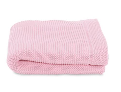 Paturica bebelusi tricotata pentru patuturi Chicco, Miss Pink, 0luni+