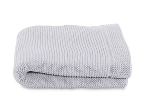 Paturica tricot pentru bebelusi - Chicco, Light Grey, 0luni+