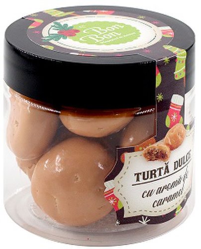 Borcan Bonbon Pet 100 ml - Turta dulce - Caramel Xmas