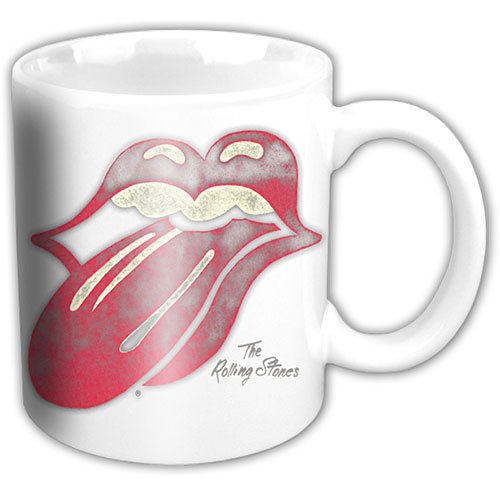 Rock Off - Cana ceramica - the rolling stones - vintage tongue logo