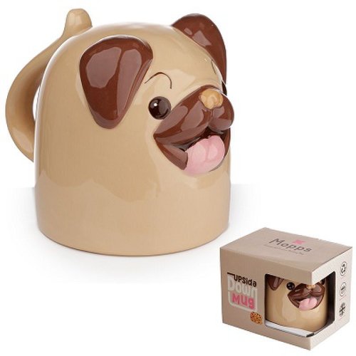 Puckator - Cana - mopps pug upside down shaped