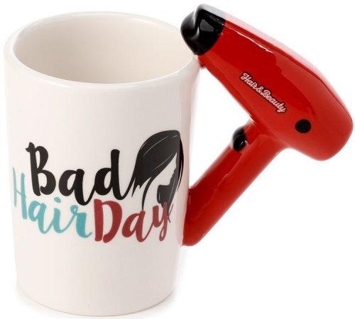 Cana - Shaped Handle Hair Drier with Slogan