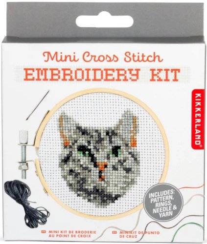 Kit pentru brodat - Mini Cross Stitch - Cat