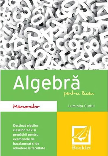 Memorator algebra pentru liceu