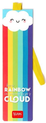 Semn de carte cu elastic - Rainbow