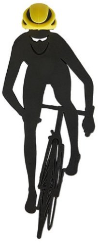 Semn de carte - Cyclist Black Yellow