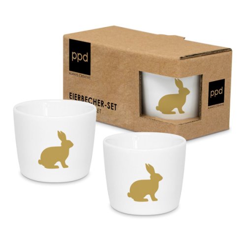 Set 2 cupe pentru ou fiert - Pure Easter Gold