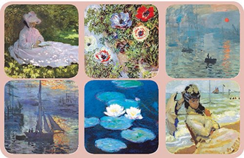 Set 6 suporturi pahare - Sous Verre Claude Monet N2