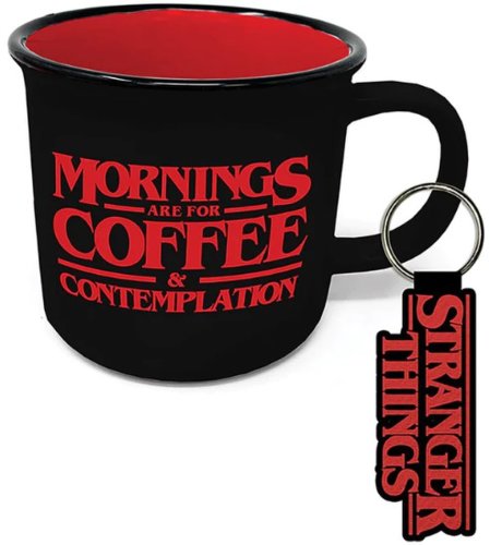 Set cadou cana si breloc - Stranger Things - Coffee and Contemplation