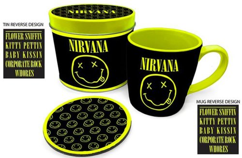 Set cadou cana si coaster - Nirvana - Smiley