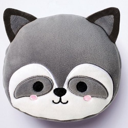 Set Perna de voiaj cu masca de somn - Relaxeazzz Raccoon Plush