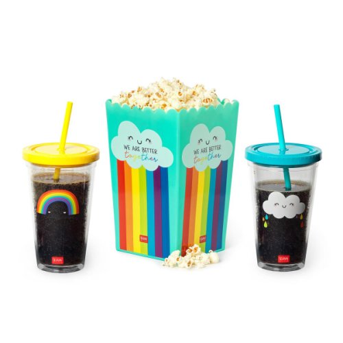 Set popcorn - Movie Night for Two - Bucket and Tumbler