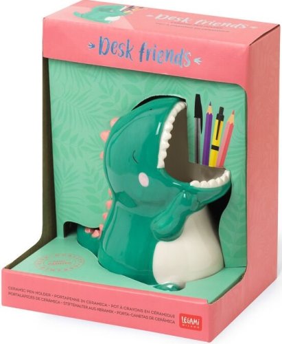 Suport ceramica pentru pixuri - Desk Friends - Dino