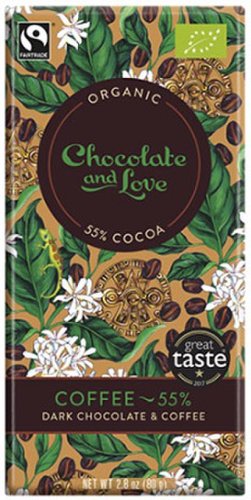 Tableta de ciocolata - Dark Chocolate Coffee 55 Cocoa