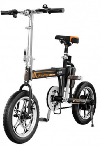 Resigilat - bicicleta electrica pliabila airwheel r5 black, viteza max. 20km/h, putere motor 235w, baterie panasonic 214.6wh/36v