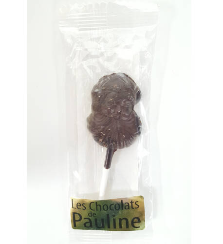 Acadea de ciocolata neagra - Pere Noel | Les Chocolats de Pauline