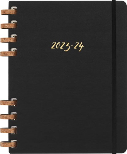 Agenda 2023 -2024 - 12-Months Academic Planner - XL, Spiral, Hard Cover - Black | Moleskine