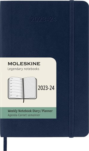 Agenda 2023-2024 - 18-Month Weekly Planner - Pocket, Soft Cover - Sapphire Blue | Moleskine