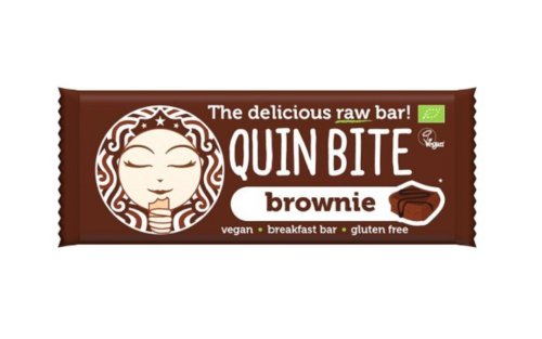 Baton bio raw vegan negresa - Quin Bite 30 g | Quin Bite