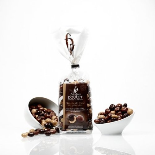 Boabe de cafea invelite in ciocolata - Cafe aux 3 chocolats 200g - | Francois Doucet 