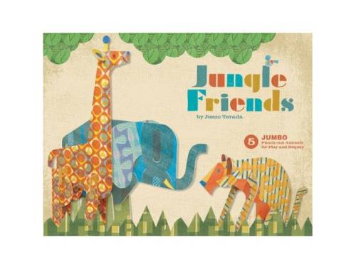 Board book - Jungle Friends: 5 Jumbo Punch-Out Animals for Play and Display | Chronicle Books