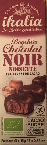 Bomboane de ciocolata neagra - Rochers Noir Bio | Saveurs et Nature