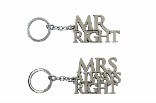 Breloc - Mr Right / Mrs Always Right - 2 modele | Lesser & Pavey