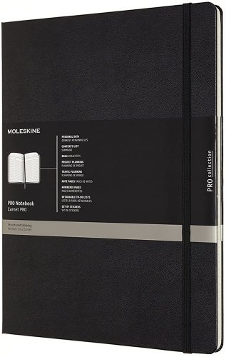 Carnet - Moleskine Pro - Hard Cover, 2X-Large - Black | Moleskine