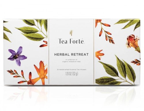 Ceai - petite presentation box - herbal retreat, 10 piramide de ceai | tea forte