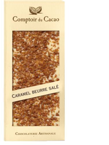 Ciocolata alba cu unt de caramel sarat | Comptoir du Cacao