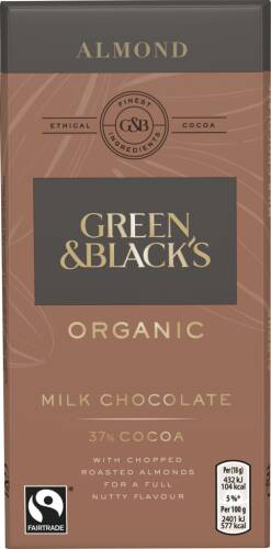 Ciocolata - almond milk chocolate, organic 90g | green&black's