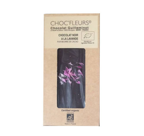 Ciocolata amaruie cu lavanda | Choc Fleurs