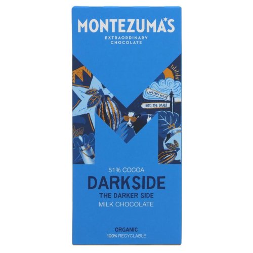 Ciocolata BIO cu lapte - Montezuma's 54% cacao, 90 g | Montezuma's