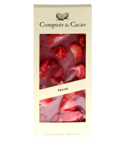 Ciocolata - gourmet bar ruby strawberry | comptoir du cacao