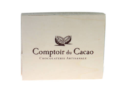 Ciocolata neagra - Coffret Praline Feuillete Noir (120 g) | Comptoir du Cacao