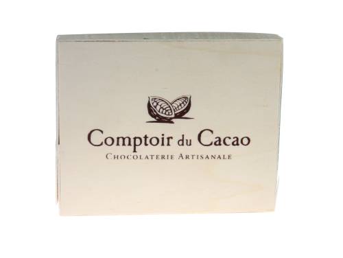 Ciocolata neagra - Coffret Praline Feuillete Noir Caramel (60 g) | Comptoir du Cacao