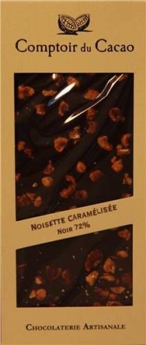 Ciocolata neagra cu alune de padure caramelizate | Comptoir du Cacao