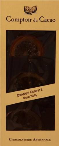 Ciocolata neagra cu portocala confiata | Comptoir du Cacao