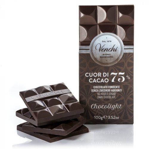 Ciocolata neagra - Cuor di Cacao 75% Chocolight | Venchi