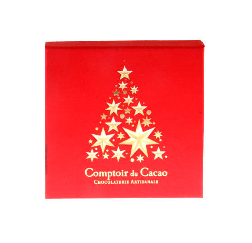 Ciocolata Neagra - Praline assortment Xmas gift box (90 g) | Comptoir du Cacao